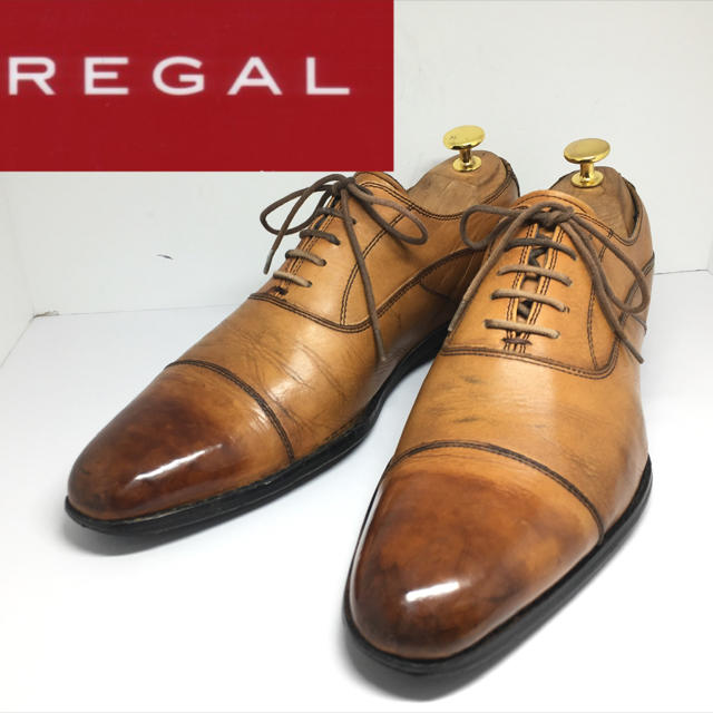 REGAL(リーガル)のREGAL リーガル 25cm 革靴 ビジネスシューズ ストレートチップ メンズの靴/シューズ(ドレス/ビジネス)の商品写真