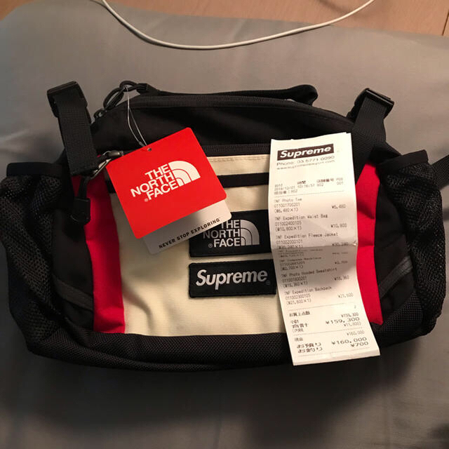 Supreme the north face waist bag 白メンズ