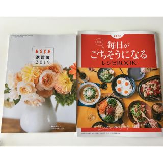 2019家計簿&レシピ冊子 ESSE特別付録(住まい/暮らし/子育て)