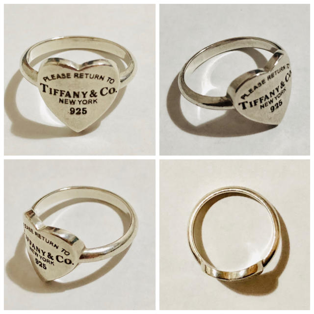 Tiffany & Co.(ティファニー)の正規品 中古品 リターントゥティファニー ハート リング 指輪 11号 レディースのアクセサリー(リング(指輪))の商品写真