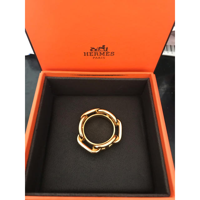 廉価 No.111 極美品 HERMES エルメス シェーヌダンクル スカーフリング