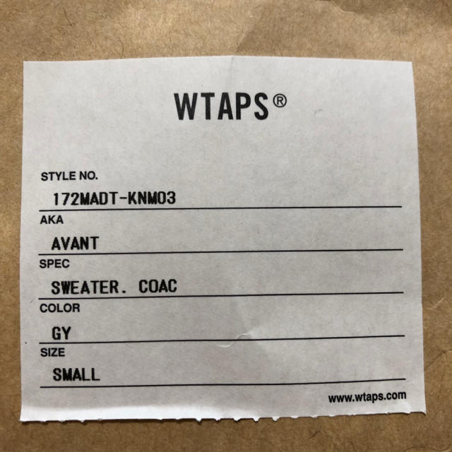 W)taps(ダブルタップス)のwtaps AVANT サイズS メンズのトップス(ニット/セーター)の商品写真