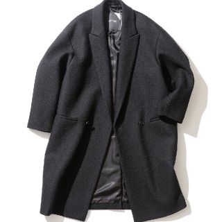 コモリ(COMOLI)の18AW 新品 ATON チェスターコート 黒 サイズ06 (チェスターコート)