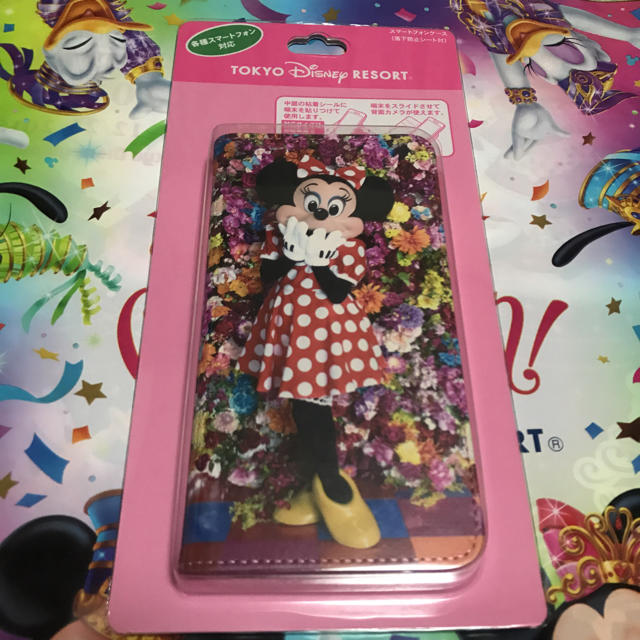 Disney(ディズニー)の【新品】イマジニングザマジック ミニー  スマートフォンケース スマホ/家電/カメラのスマホアクセサリー(モバイルケース/カバー)の商品写真