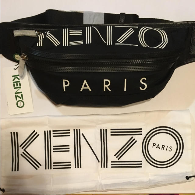 少し豊富な贈り物 KENZO - 新品KENZOボディバッグ ブラック ボディバッグ/ウエストポーチ