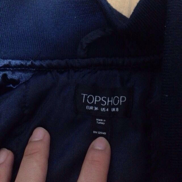 TOPSHOP(トップショップ)のTOPSHOP MA－1 ネイビー レディースのジャケット/アウター(スカジャン)の商品写真