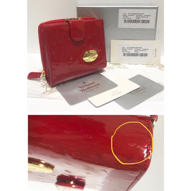 Vivienne Westwood(ヴィヴィアンウエストウッド)のセール！【訳あり・新品】Vivienne  Westwood 折り財布 赤 本物 レディースのファッション小物(財布)の商品写真