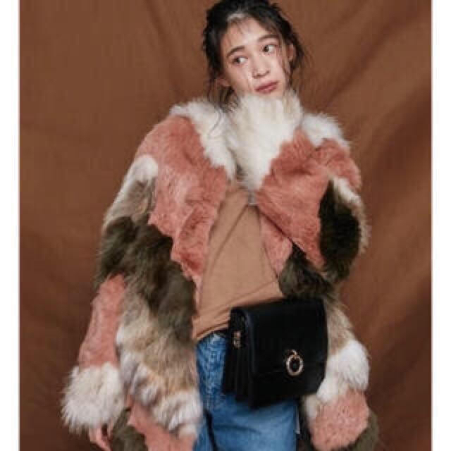 MURUA(ムルーア)のMURUA ミックスファーコート レディースのジャケット/アウター(毛皮/ファーコート)の商品写真
