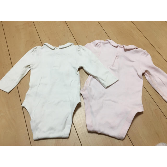 babyGAP(ベビーギャップ)のマークアンドスペンサー 襟付きロンパース 2枚 キッズ/ベビー/マタニティのベビー服(~85cm)(ロンパース)の商品写真