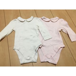 ベビーギャップ(babyGAP)のマークアンドスペンサー 襟付きロンパース 2枚(ロンパース)