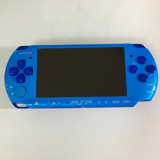 PlayStation Portable(プレイステーションポータブル)のPSP-3000 スカイブルー/マリンブルー エンタメ/ホビーのゲームソフト/ゲーム機本体(携帯用ゲーム機本体)の商品写真