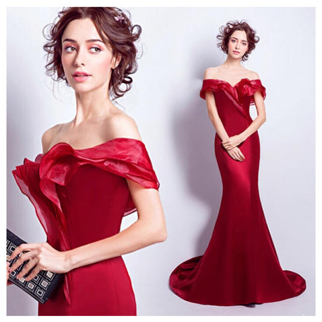 ドレス 新品 マーメイドドレス レディースのフォーマル/ドレス(ロングドレス)の商品写真
