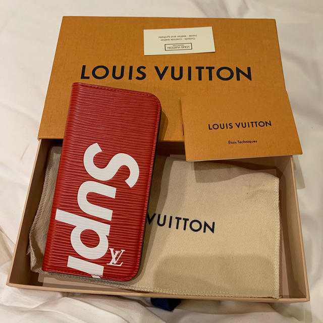 新品 Supreme x Louis Vuitton iPhone 7 ケース スマホ/家電/カメラのスマホアクセサリー(iPhoneケース)の商品写真