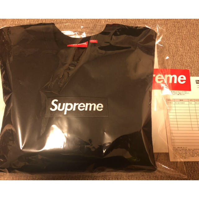 セール 登場から人気沸騰 Supreme Crewneck Logo Box 黒 Mサイズ ...