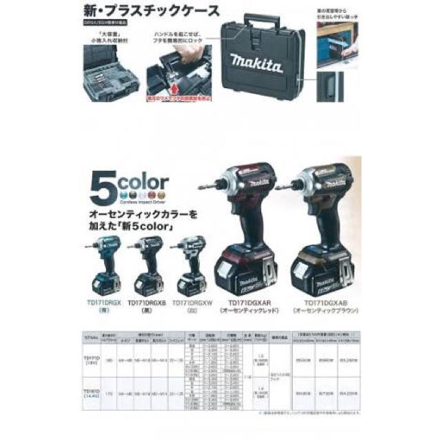 Makita(マキタ)の【新品未使用】makitaインパクト TD171DGXAR 工具 マキタ その他のその他(その他)の商品写真