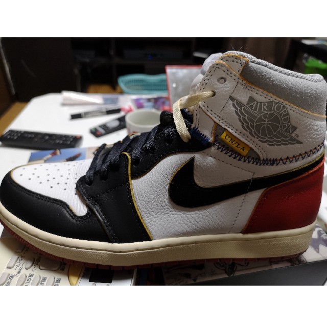 NIKE(ナイキ)のunion jordan aj1　ジョーダン　27.5　 us9.5 つま黒 メンズの靴/シューズ(スニーカー)の商品写真