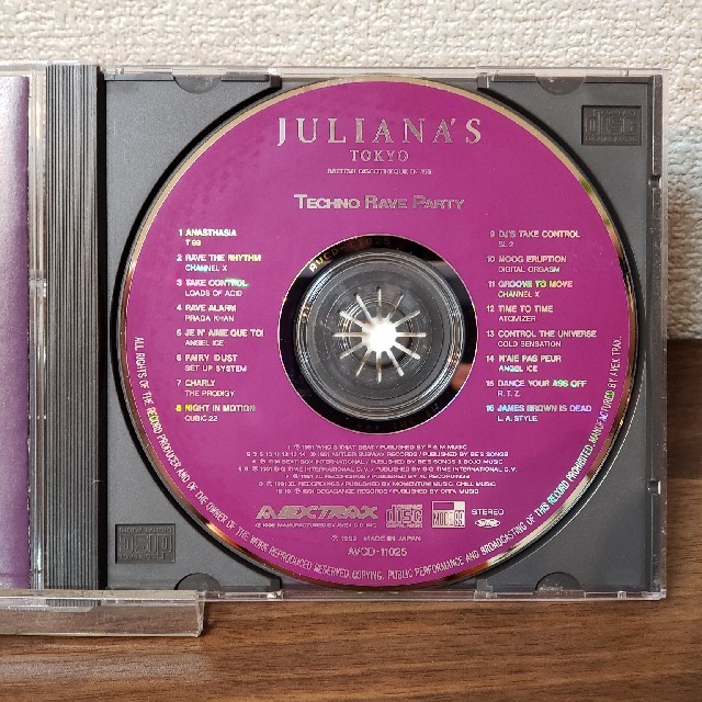 【ディスコ】JULIANA'S TOKYO（1992） エンタメ/ホビーのCD(クラブ/ダンス)の商品写真