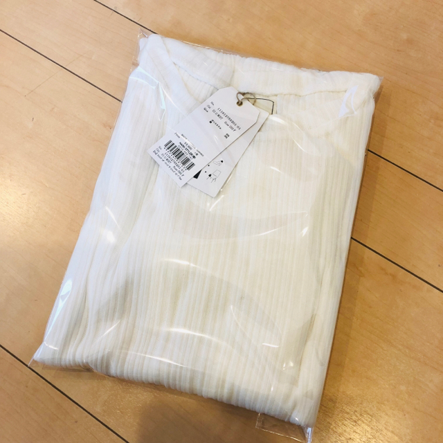 【新品】ウエストギャザーテレコロングスリーブtee 3