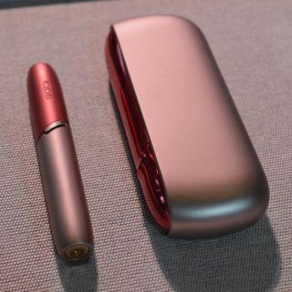 アイコス(IQOS)の【即納】iQOS3 ドアカバー+キャップ カッパー 赤(その他)