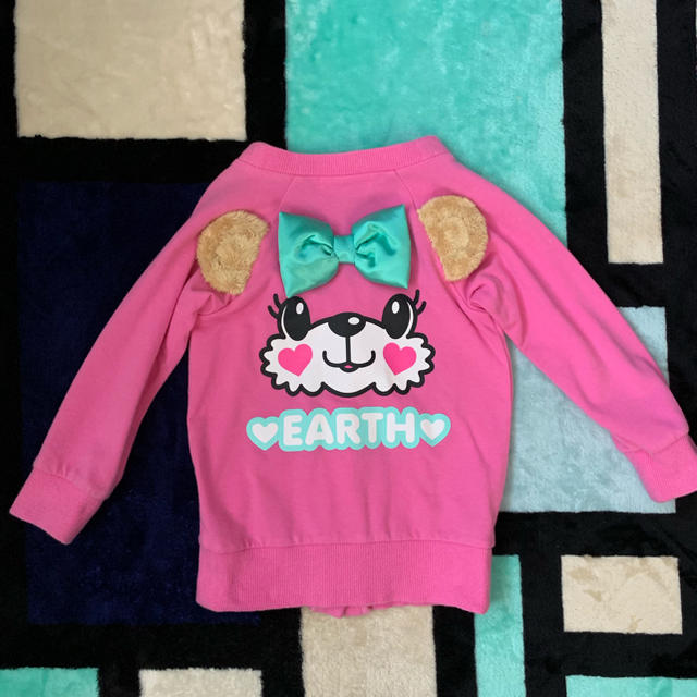 EARTHMAGIC(アースマジック)のアースマジックカーデ キッズ/ベビー/マタニティのキッズ服女の子用(90cm~)(カーディガン)の商品写真