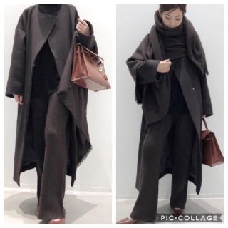 ドゥーズィエムクラス(DEUXIEME CLASSE)のAP STUDIO Over Sized LAMB Coat◆ブラウンB(ロングコート)