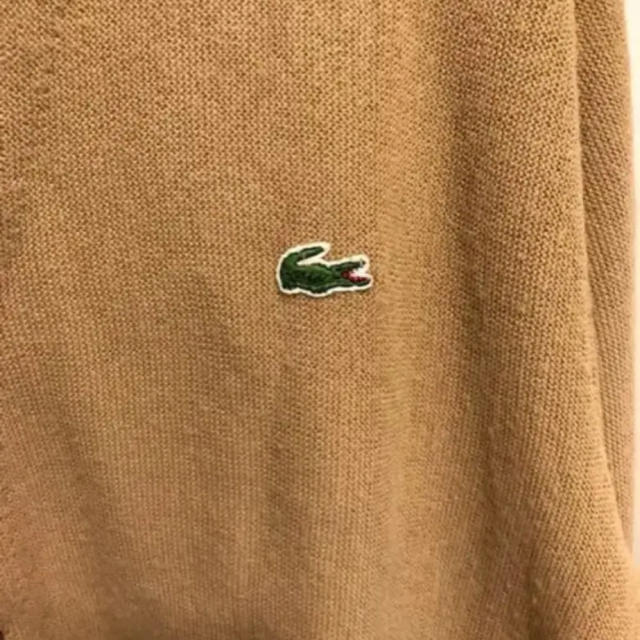 LACOSTE(ラコステ)のラコステ カーディガン  ベージュ M相当 メンズのトップス(カーディガン)の商品写真