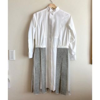 サカイ(sacai)のクリーニング済 sacai ドッキングシャツワンピース(ひざ丈ワンピース)