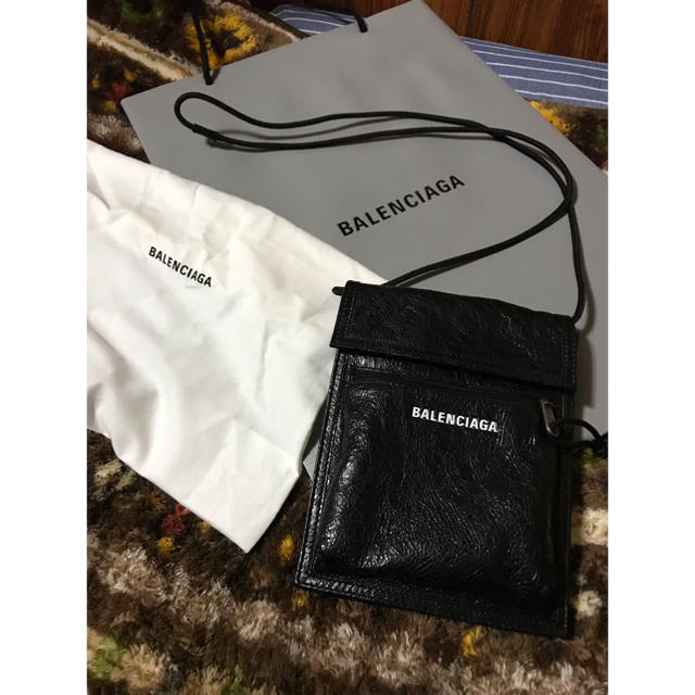 18AW BALENCIAGA ポーチストラップ レザー ショルダーバッグ