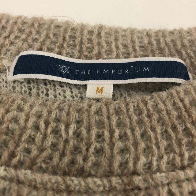 THE EMPORIUM(ジエンポリアム)の【美品】THE EMPORIUM 刺繍入りニット ベージュ Mサイズ レディースのトップス(ニット/セーター)の商品写真