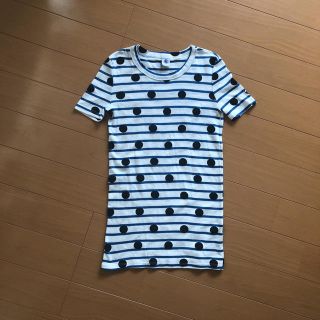 プチバトー(PETIT BATEAU)の(専用)試着のみpetitbateauドットボーダーTシャツbonpoin(Tシャツ(半袖/袖なし))