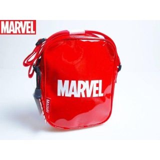 マーベル(MARVEL)のマーベル MARVEL ボックスショルダーバッグ レッド 斜め掛け(ショルダーバッグ)