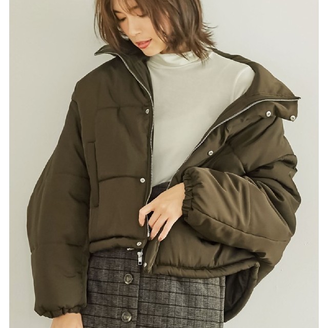 moussy(マウジー)のRe:EDIT ショート丈中綿ダウンジャケット レディースのジャケット/アウター(ダウンジャケット)の商品写真