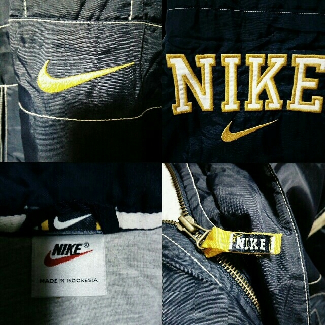 NIKE(ナイキ)の⑦90年代 NIKE アノラック 銀タグ ロゴ スウォッシュ中綿 裏フリース メンズのジャケット/アウター(ナイロンジャケット)の商品写真