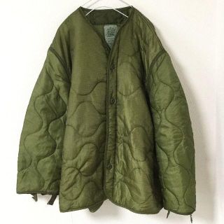 古着 ビンテージ ライナー ジャケット ミリタリー キルティング カーキ(ミリタリージャケット)