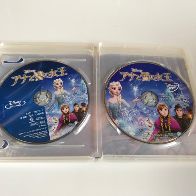 Disney(ディズニー)のアナと雪の女王  ブルーレイ+DVD2枚セット エンタメ/ホビーのDVD/ブルーレイ(外国映画)の商品写真