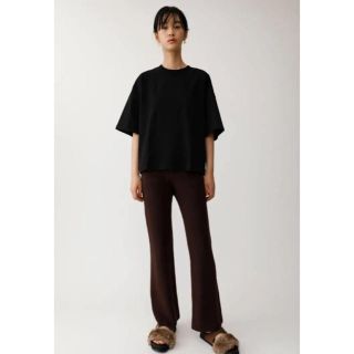 マウジー(moussy)の新品 moussy RIB KNIT FLARE STRAIGHT PT(カジュアルパンツ)