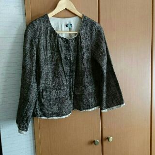 ジャーナルスタンダード ツイードジャケット ノーカラージャケット