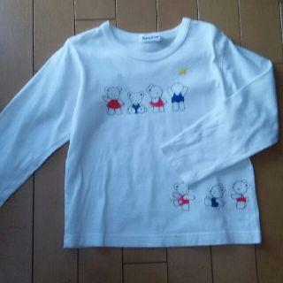 ファミリア(familiar)のファミリア110、白、ロンティー(Tシャツ/カットソー)