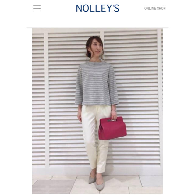 NOLLEY'S(ノーリーズ)のorangeさん専用  NOLLEY'S  パンツ  オフホワイト  34 レディースのパンツ(カジュアルパンツ)の商品写真