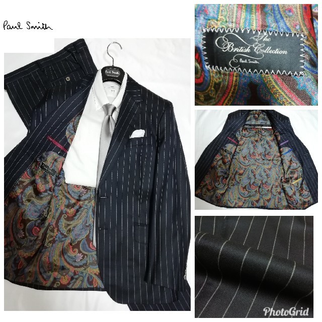 極美品！！　【裏地ペイズリー柄】ポールスミス　　スーツ　Paul Smith