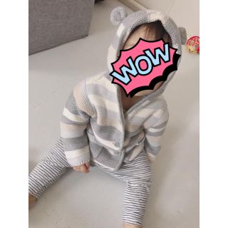 ベビーギャップ(babyGAP)のカーディガン くまさん 耳(カーディガン/ボレロ)