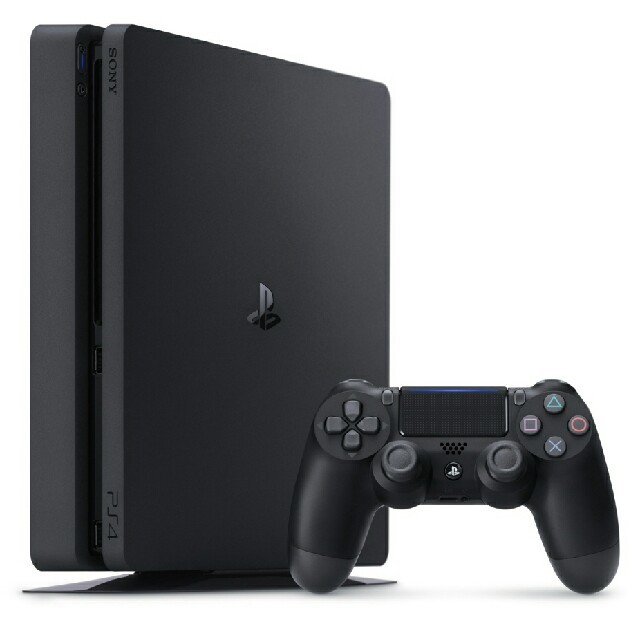 PlayStation4(プレイステーション4)の新品 PS4 PlayStation4 本体 ジェット・ブラック 500GB エンタメ/ホビーのゲームソフト/ゲーム機本体(家庭用ゲーム機本体)の商品写真