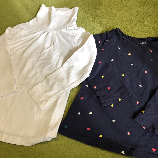 H&M(エイチアンドエム)のH&M♡ロンT2枚セット キッズ/ベビー/マタニティのキッズ服女の子用(90cm~)(Tシャツ/カットソー)の商品写真