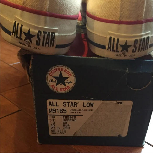 90s USA製 ALL STAR LOW UNBLEACHED WHITEのサムネイル