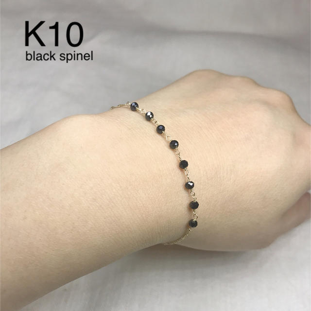 k10 ブラックスピネルブレスレット