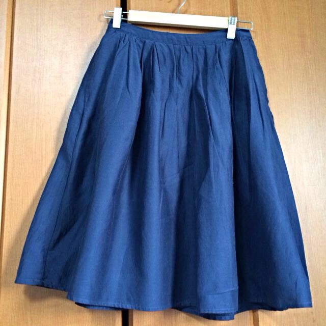 MUJI (無印良品)(ムジルシリョウヒン)のコットンシルクタックスカート レディースのスカート(ひざ丈スカート)の商品写真