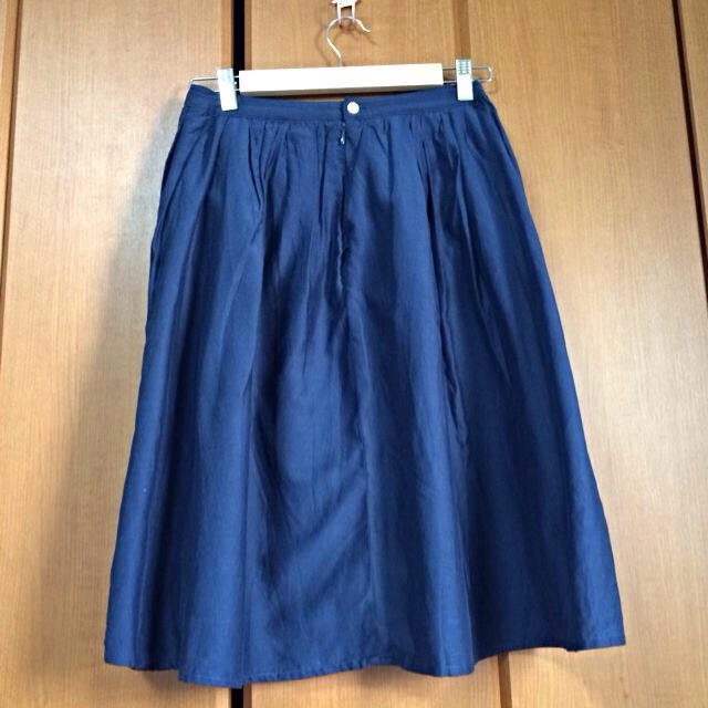 MUJI (無印良品)(ムジルシリョウヒン)のコットンシルクタックスカート レディースのスカート(ひざ丈スカート)の商品写真