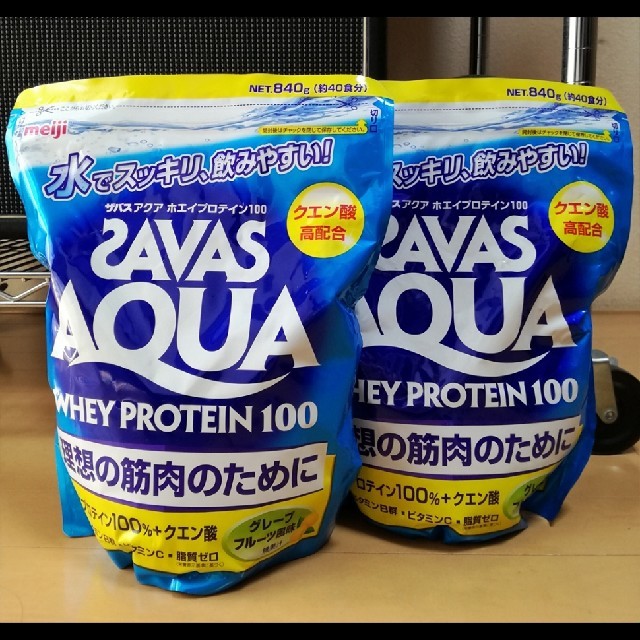 SAVAS(ザバス)の【2袋】ザバス アクア ホエイプロテイン 840g 食品/飲料/酒の健康食品(プロテイン)の商品写真