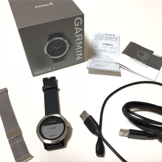 GARMIN(ガーミン)のGARMIN vivoactive3 スマートウォッチ メンズの時計(腕時計(デジタル))の商品写真