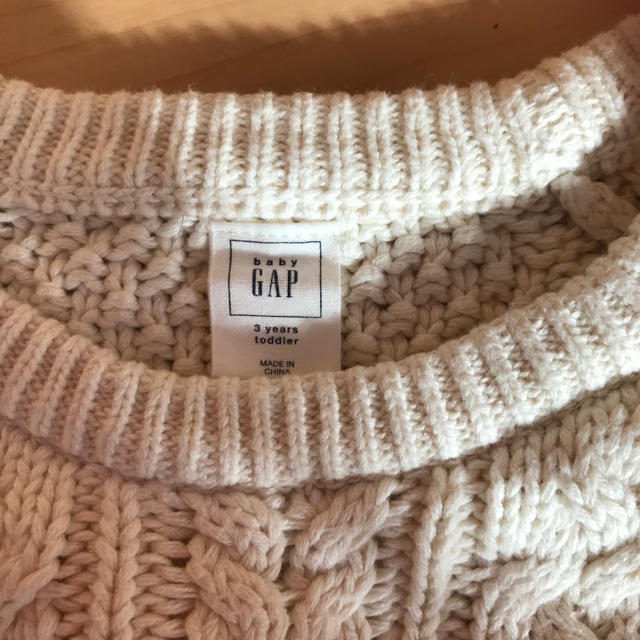 babyGAP(ベビーギャップ)のギャップ ニットワンピース 100 キッズ/ベビー/マタニティのキッズ服女の子用(90cm~)(ワンピース)の商品写真